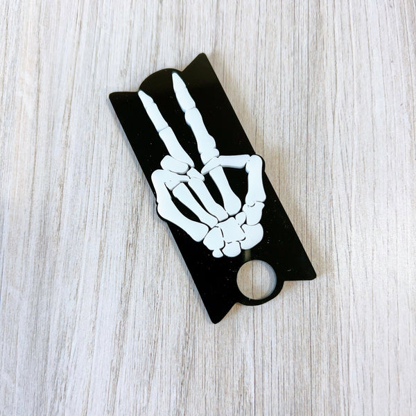 Stanley Tumbler Skull Hand Lid Toppers