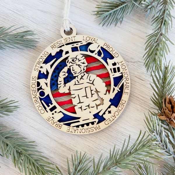 Military Ornament - Choose Your Branch