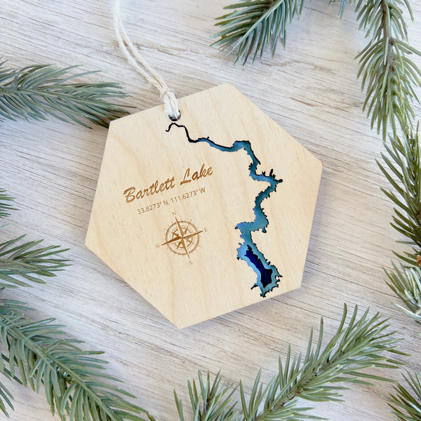 Laser Cut Lake Ornaments