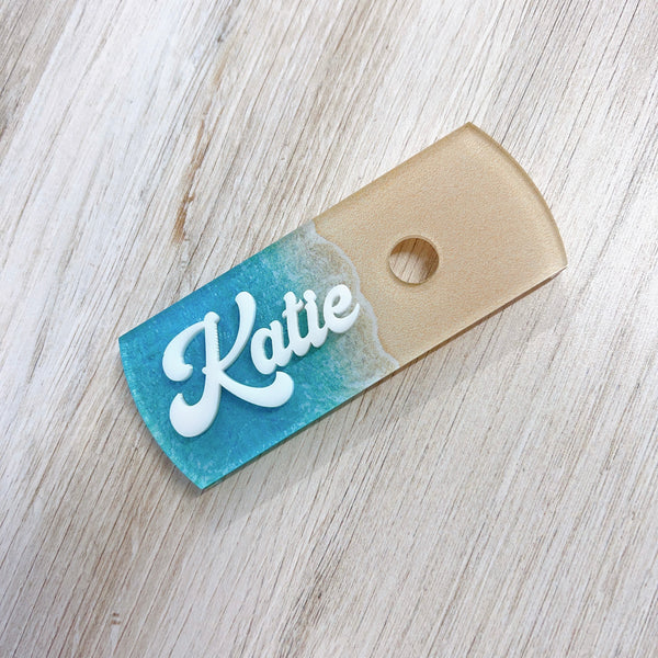 Simple Modern Tumbler Custom Nameplates