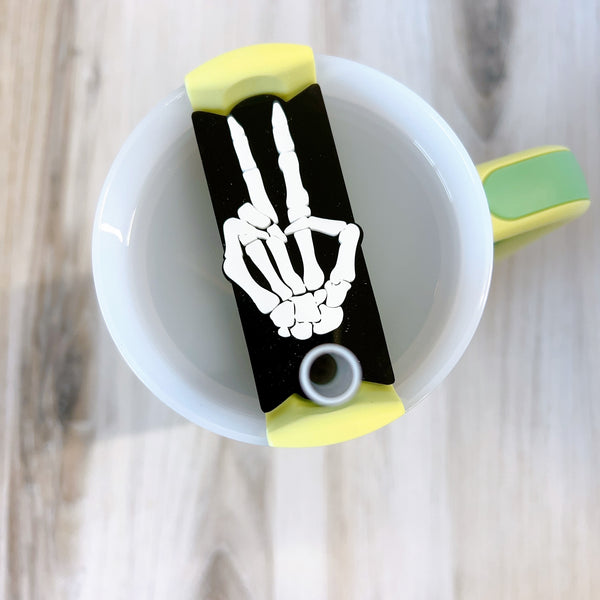 Stanley Tumbler Skull Hand Lid Toppers