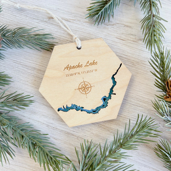 Laser Cut Lake Ornaments
