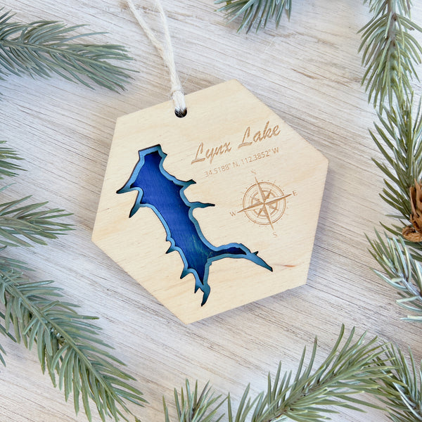 Laser Cut Lake Ornaments