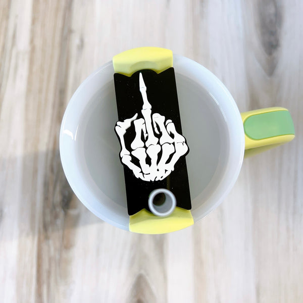 Stanley Tumbler Skull Hand Lid Toppers
