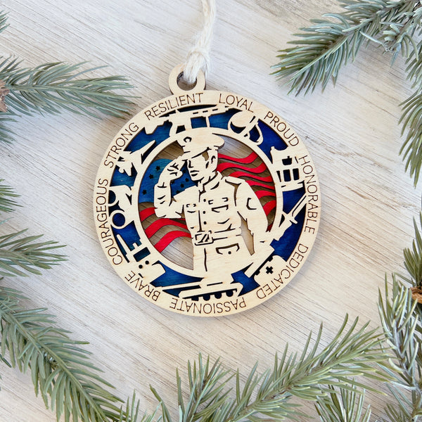 Military Ornament - Choose Your Branch