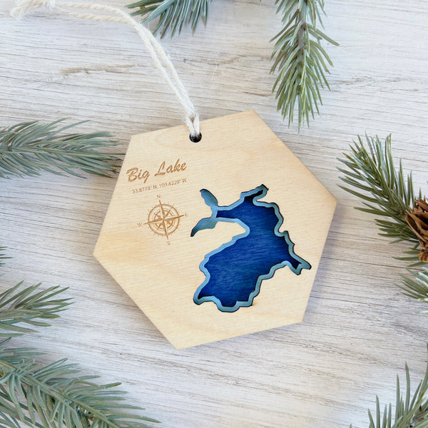 Laser Cut Lake Ornaments