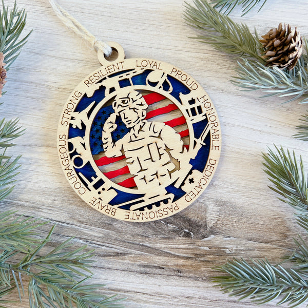 Military Ornament - Choose Your Branch