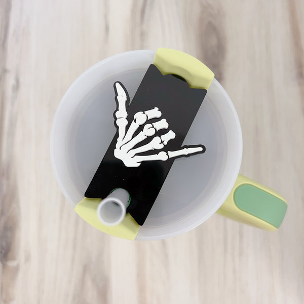 Stanley Tumbler Skull Hand Lid Toppers