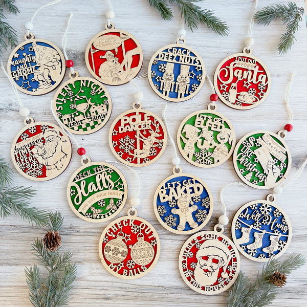 Naughty But Nice Ornaments