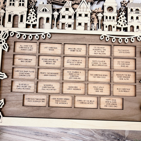 Wooden Advent Calendar - Personalizable