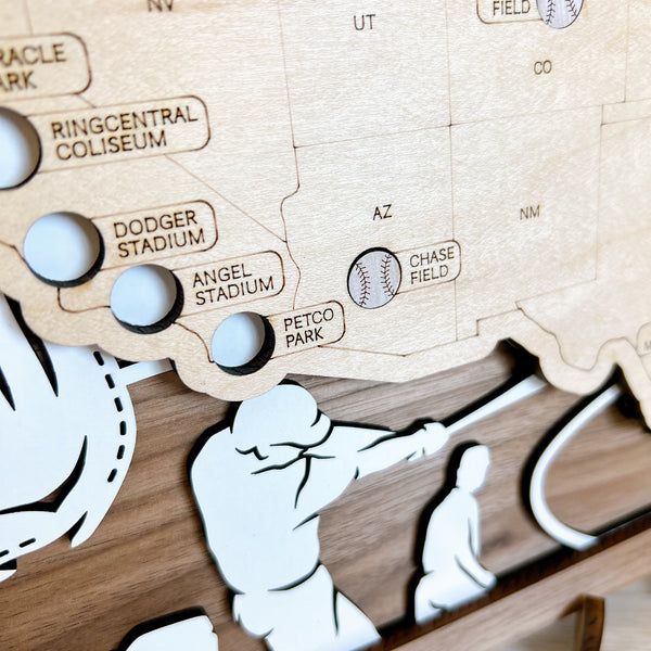 MLB Baseball Stadium Travel Map