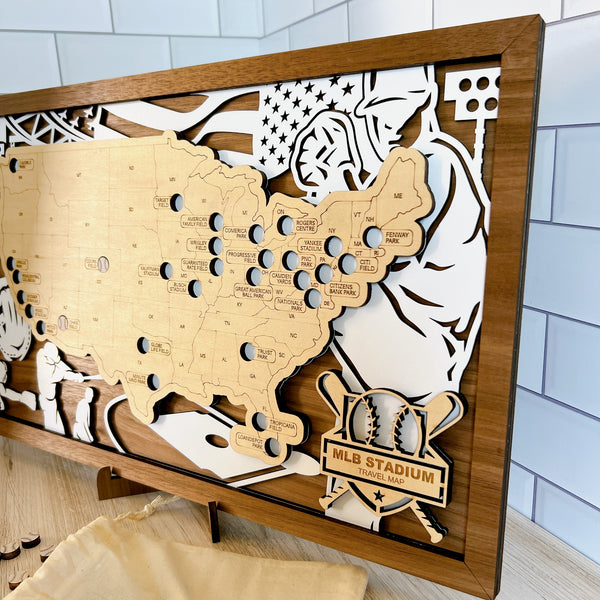 MLB Baseball Stadium Travel Map