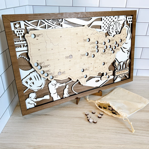 MLB Baseball Stadium Travel Map