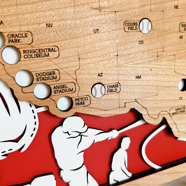 MLB Baseball Stadium Travel Map