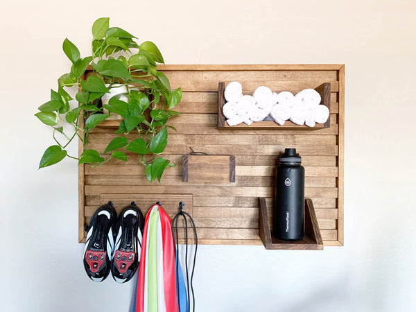 Home Gym Wall Organizer - Peloton Inspired