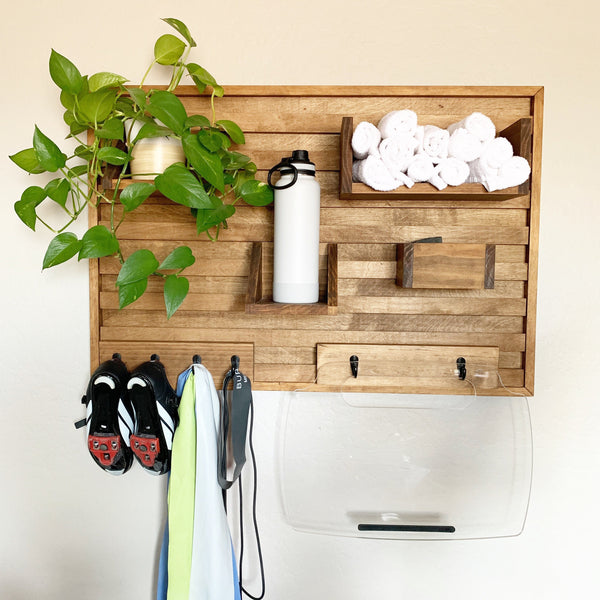 Home Gym Wall Organizer - Peloton Inspired