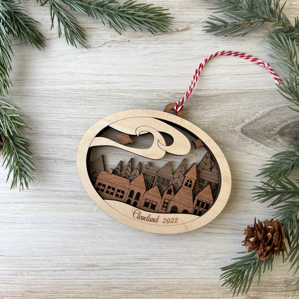 Winter Village Christmas Ornament