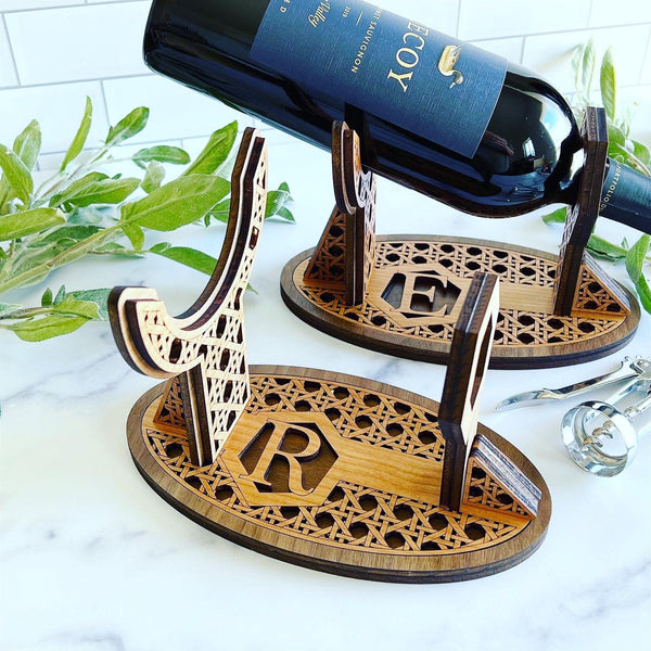 Personalized Laser Engraved Wine Bottle Holder