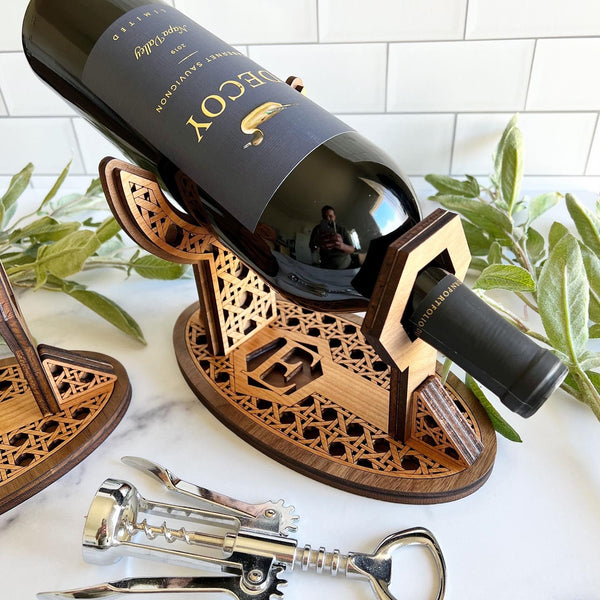 Personalized Laser Engraved Wine Bottle Holder