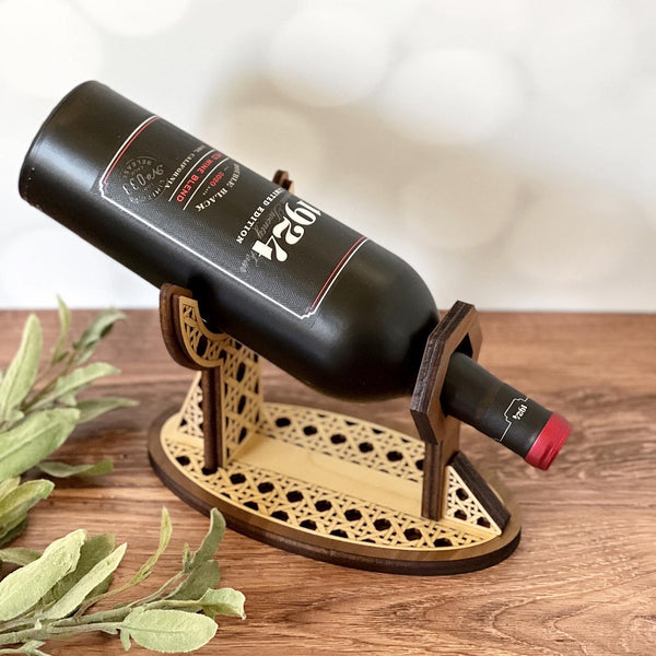 Personalized Laser Engraved Wine Bottle Holder