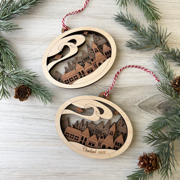 Winter Village Christmas Ornament