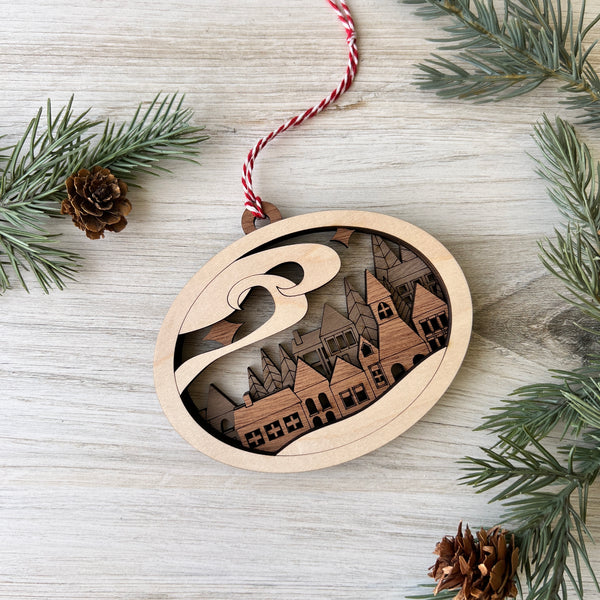 Winter Village Christmas Ornament