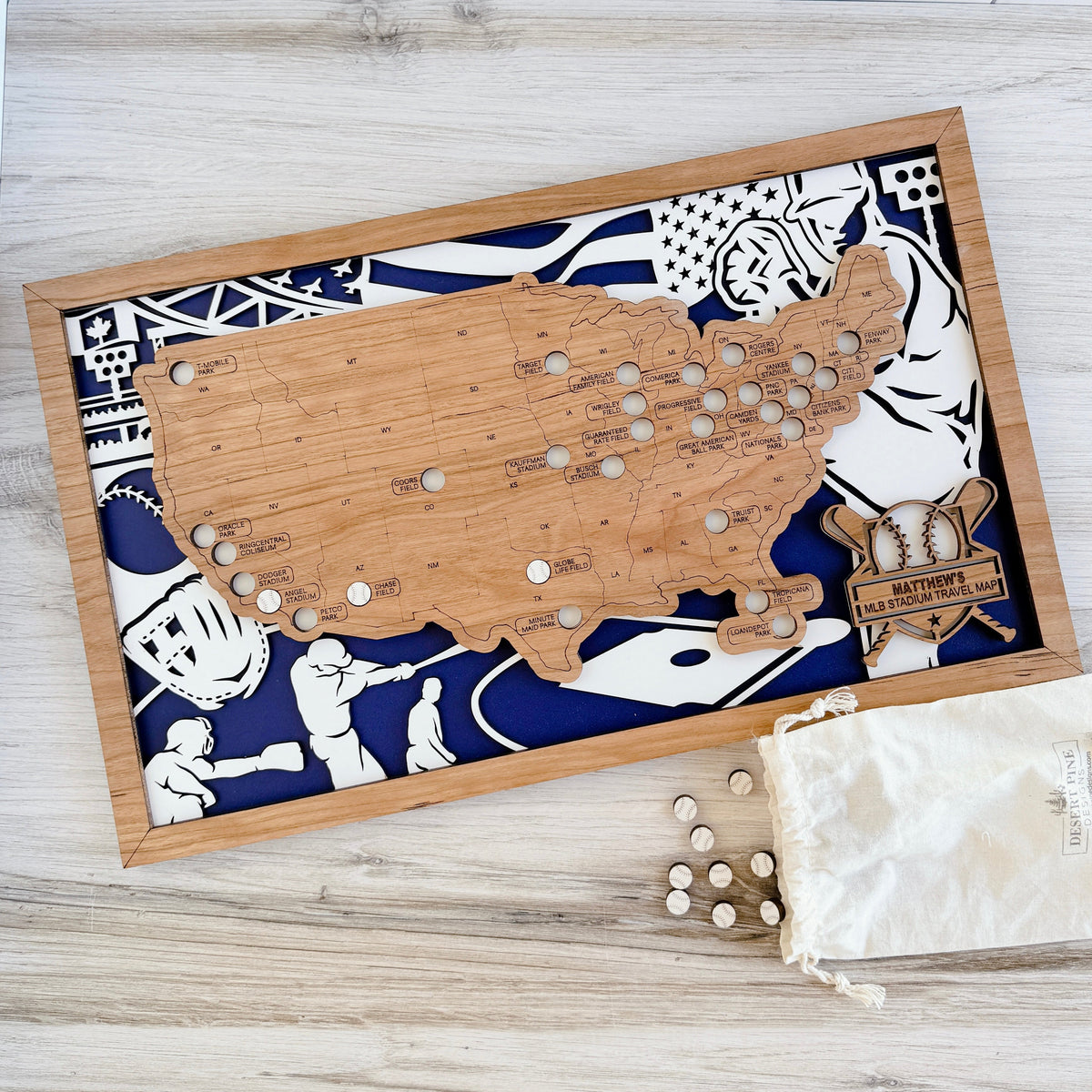 Sports Travel Maps Your Ultimate Sports Travel Bucket List Tracker Desert Pine Designs