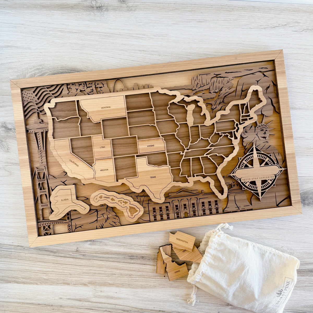 USA Travel Maps Collection
