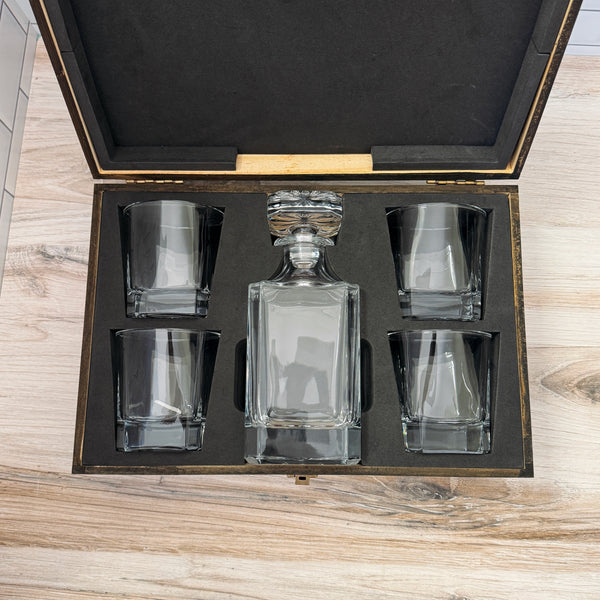 Personalized Whiskey Decanter Gift Set