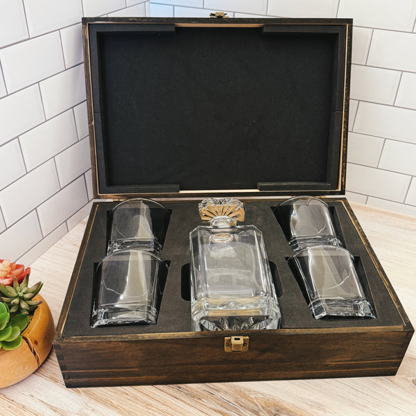 Personalized Whiskey Decanter Gift Set
