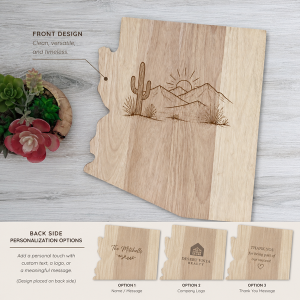 Arizona State Shaped Charcuterie Board