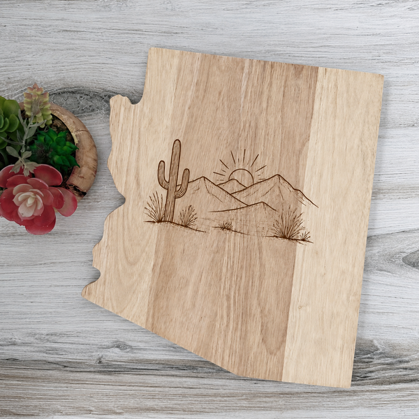 Arizona State Shaped Charcuterie Board