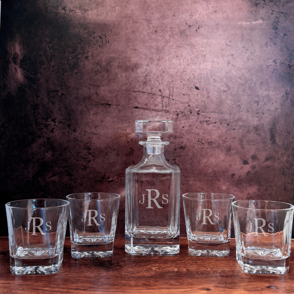 Personalized Whiskey Decanter Gift Set