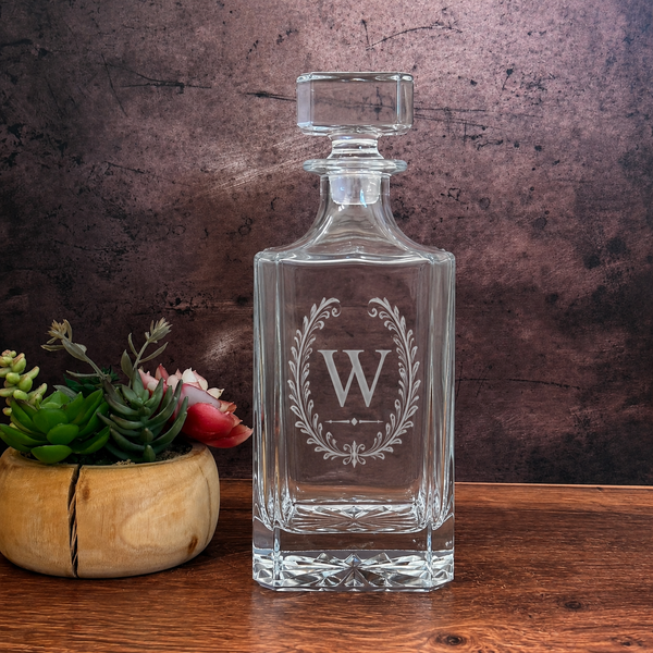 Personalized Whiskey Decanter - Square Style