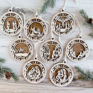 The Story of Christmas - Set of 8 Ornaments