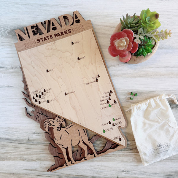 Nevada State Parks Travel Map