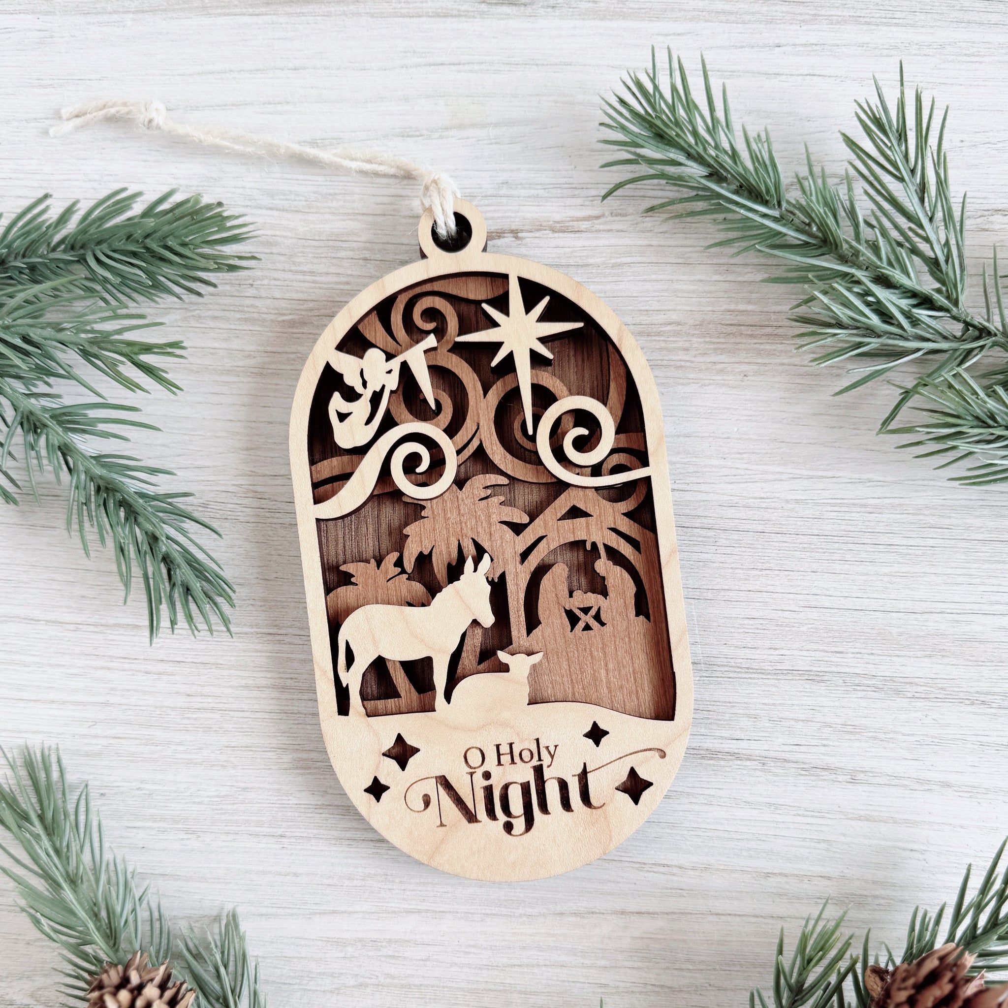 O Holy Night Layered Ornament